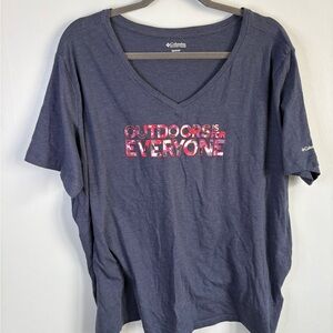 Columbia Navy Crewneck Tee